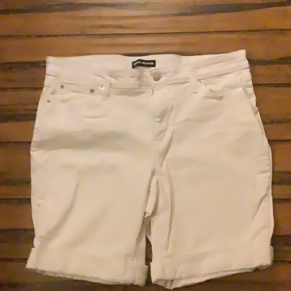 DKNY White Denim Shorts
